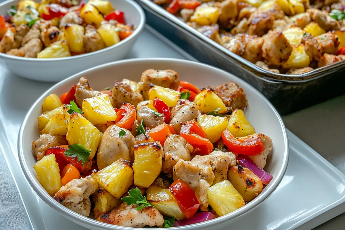 Hawaiian Chicken Sheet Pan