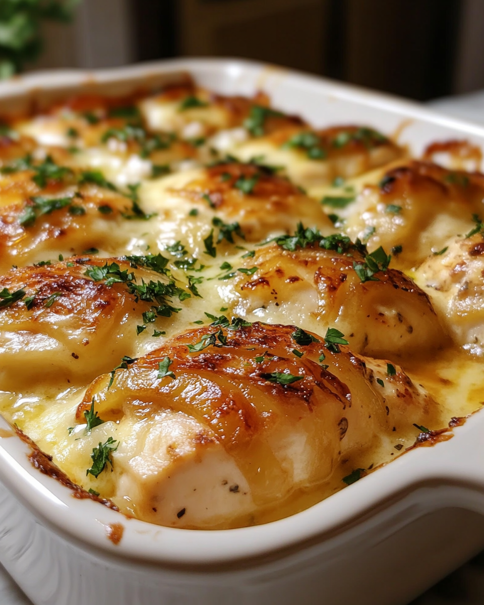 Caramelized Onion Chicken Bake – Deep Flavor Family Oven Meal