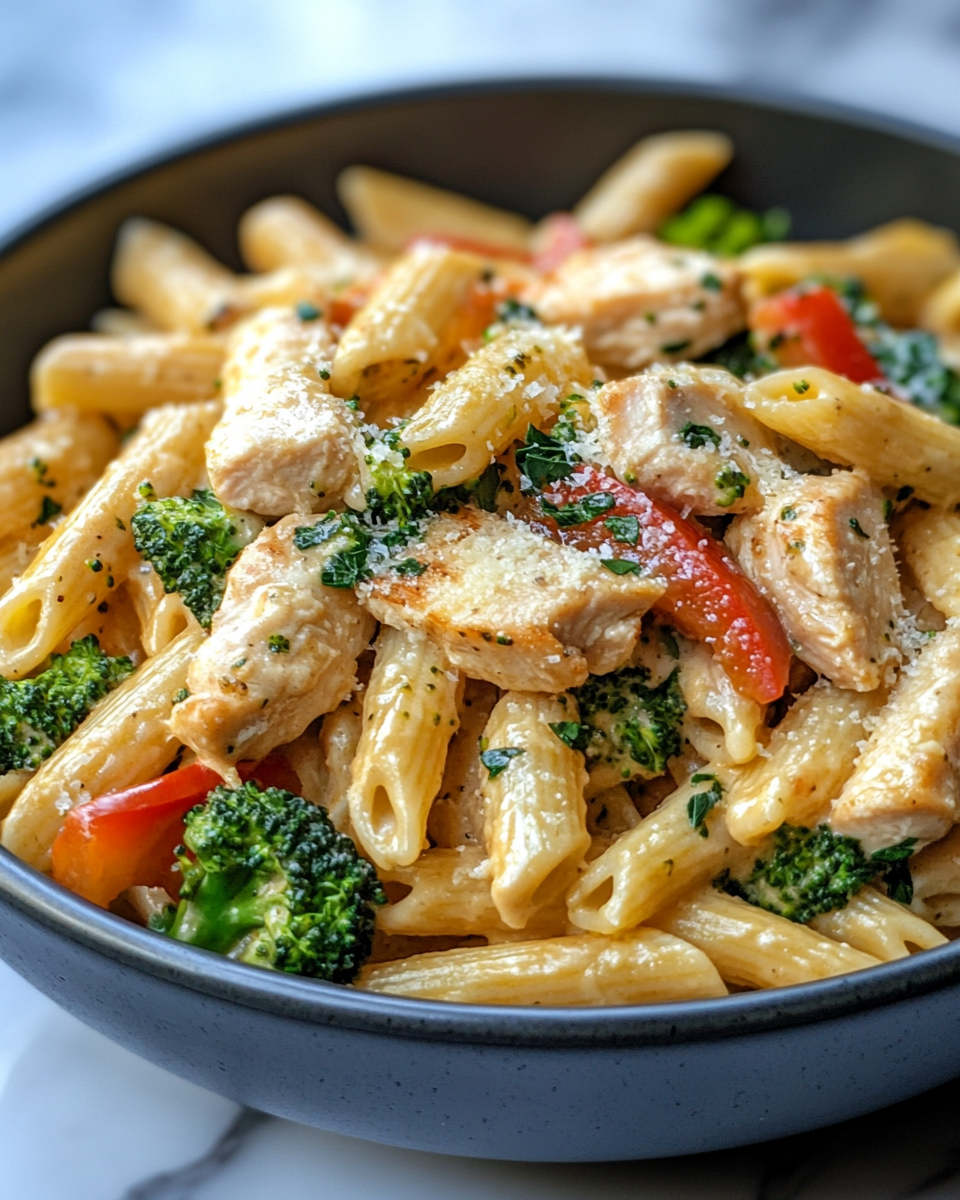 Creamy Primavera Chicken Pasta – Fresh and Comforting Pasta Dinner