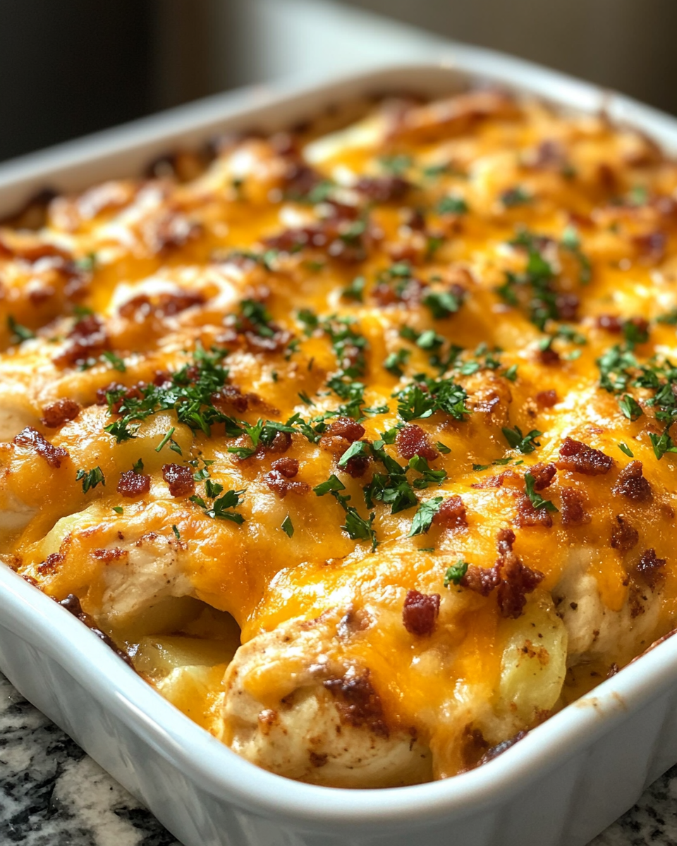 Loaded Chicken Potato Casserole – Delicious Family Comfort Bake