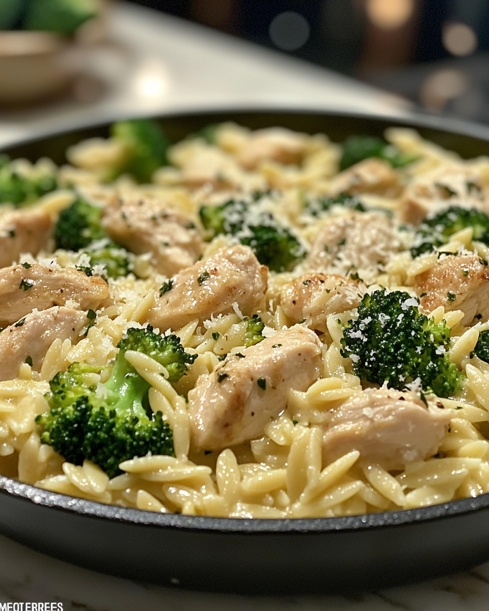 Chicken Broccoli Alfredo Orzo: 6 Authentic Happy Dinner Recipes