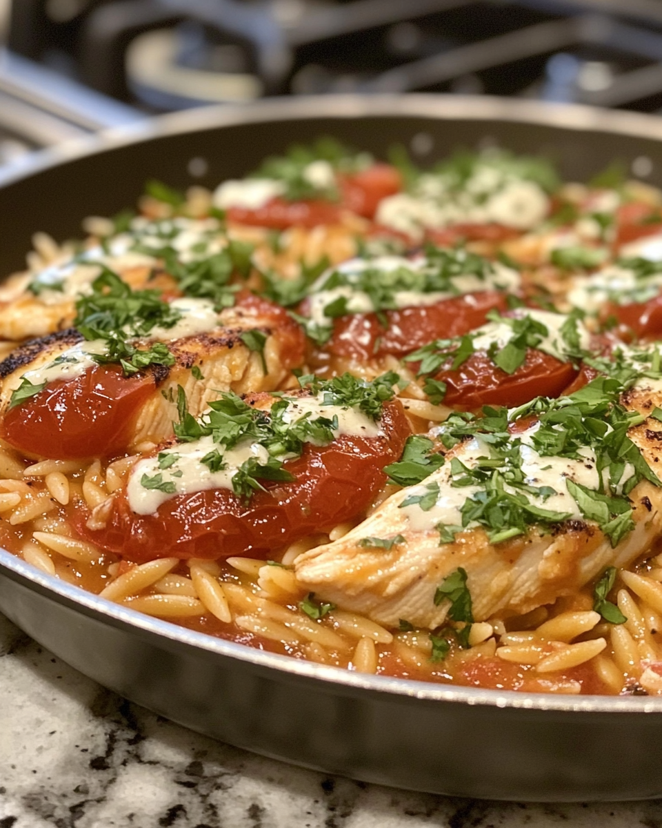 Creamy Tomato Chicken Orzo: 1 Authentic Cozy Dinner