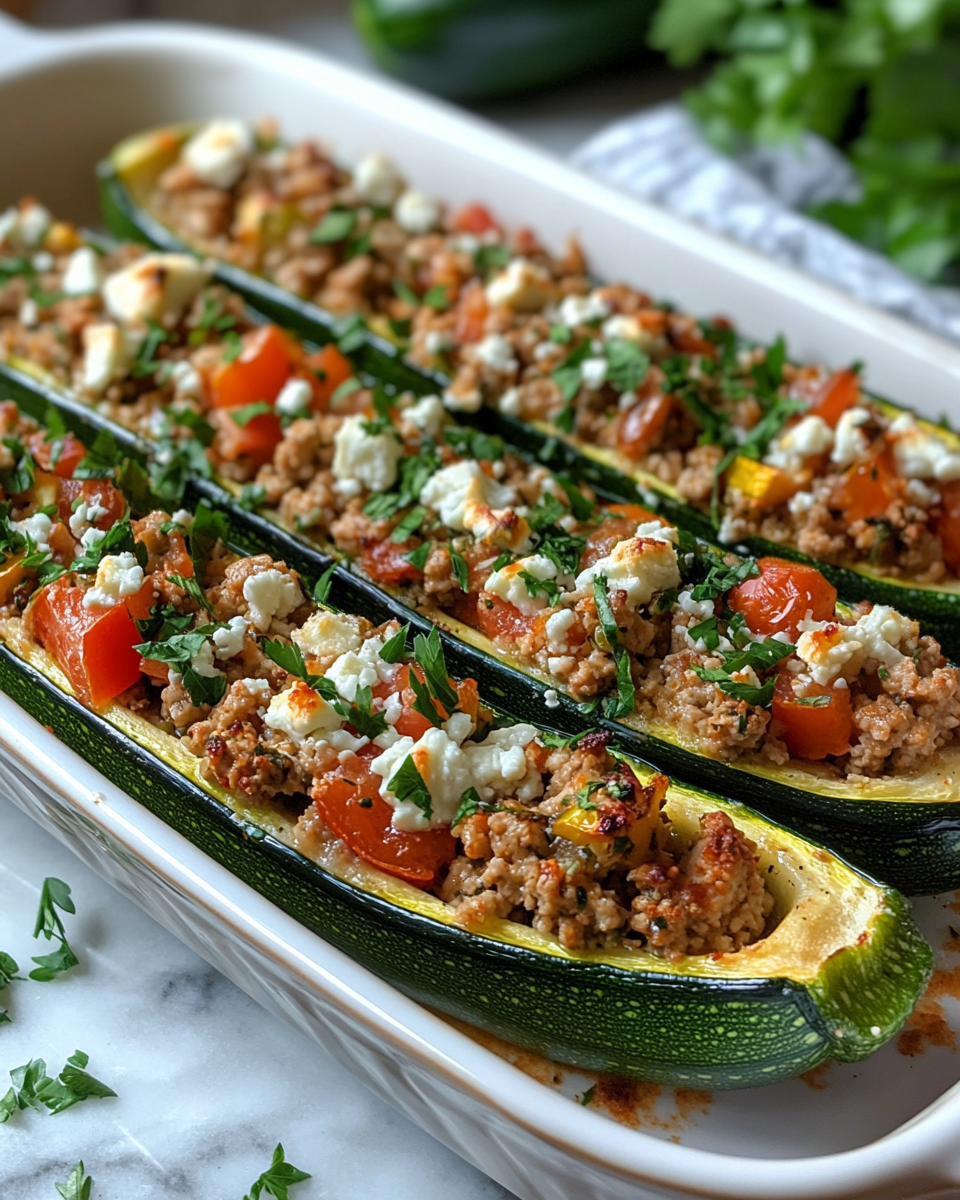 Ground Chicken Greek Stuffed Zucchini: 5 Authentic Hope