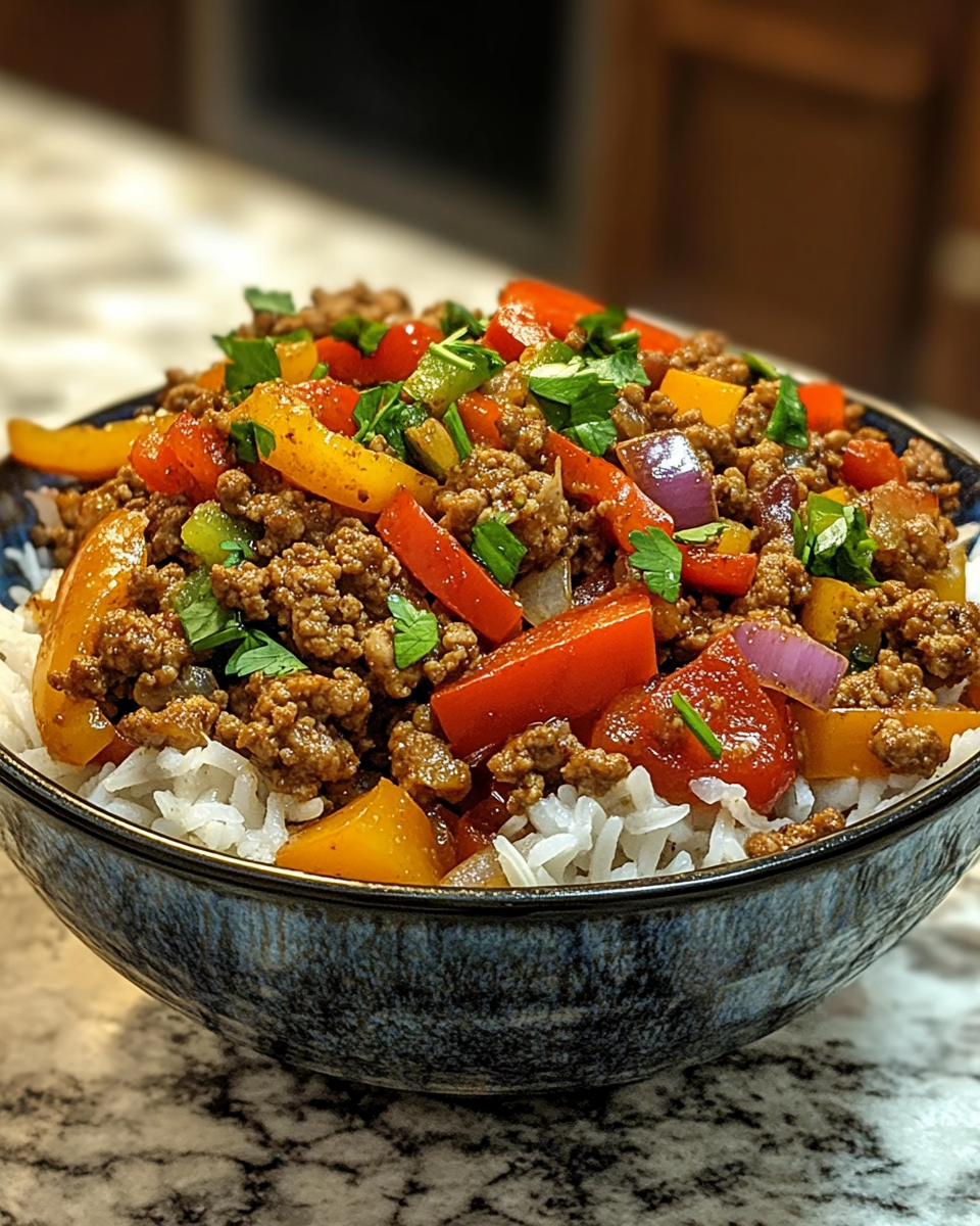 Ground Chicken Philly Cheesesteak Bowls: 35-Minute Authentic Comfort